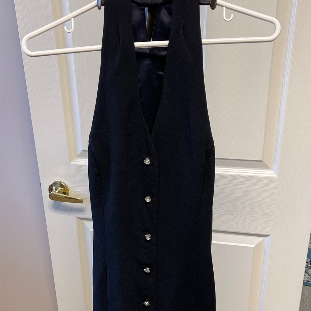Caren Desiree Company Black Halter Dress